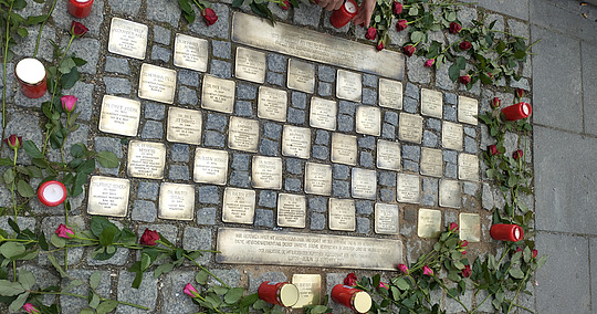 Stolpersteine für jüdische Mitglieder der DGU 