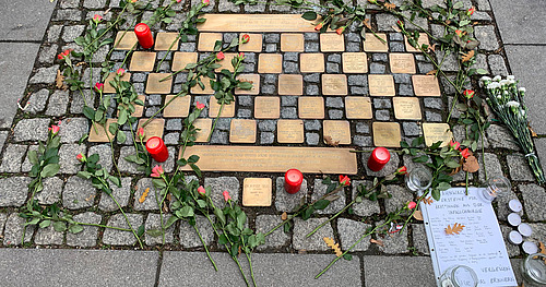 Stolpersteine vor der Chirurgischen Universitätsklinik Leipzig 